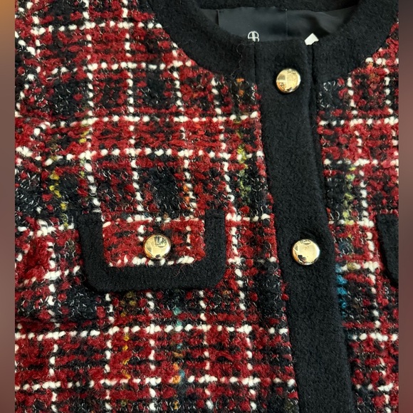 Anine Bing Lydia Wool-Blend Plaid Jacket - Picture 9 of 14